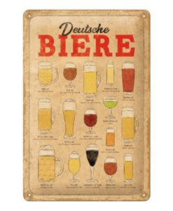 Метална табела L Deutsche Biere